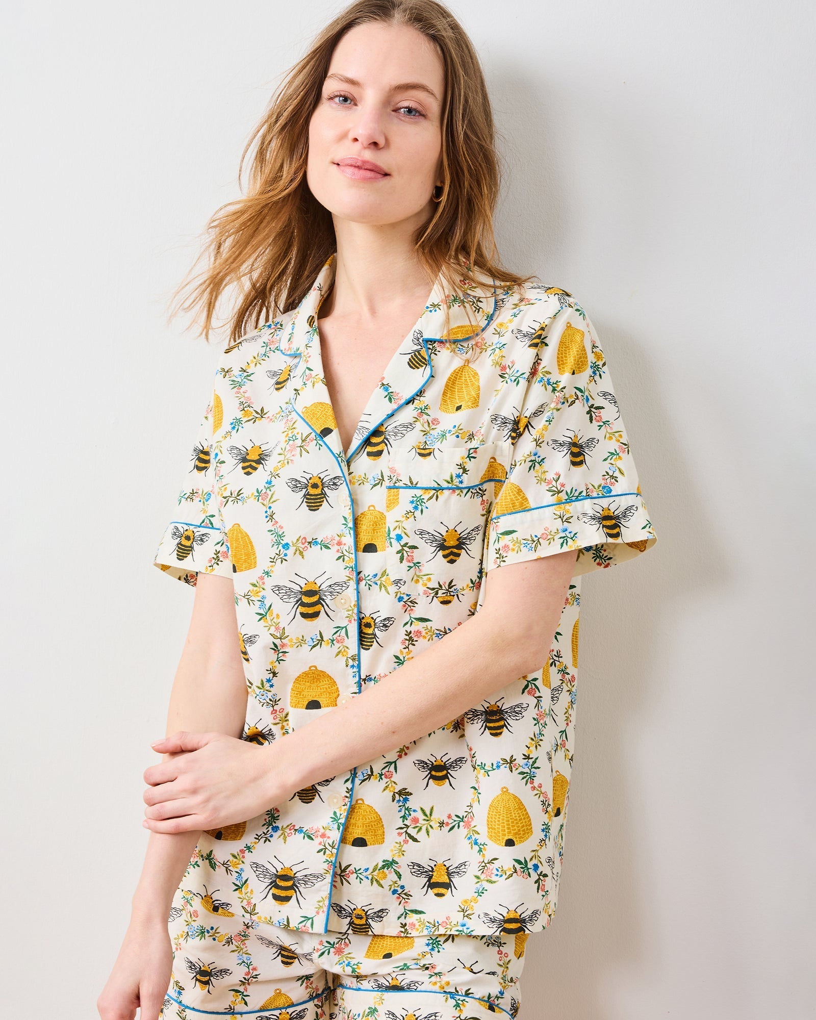 Print Fresh - Short PJ Set in Sweet Bee - Gaines Jewelers