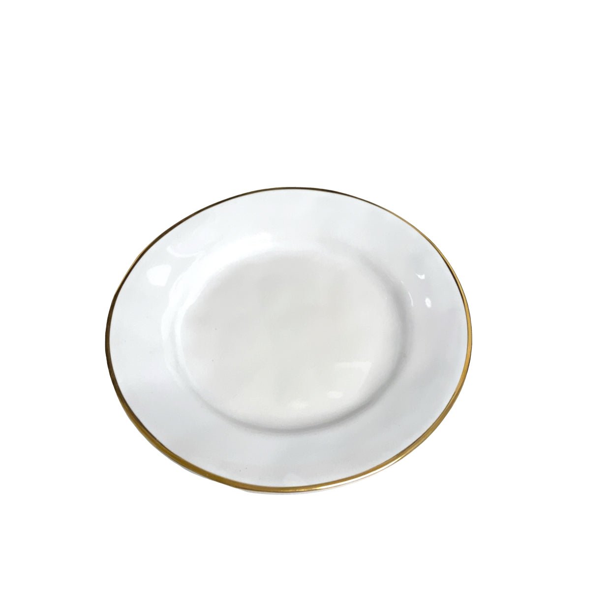 * Puro Salad Plate White with Gold - Juliska - Gaines Jewelers