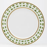 Recamier - La Bocca Green Dinner Plate - Royal Limoges - Gaines Jewelers