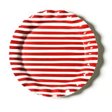Red Stripe 13 Ruffle Round Platter - Coton Colors - Gaines Jewelers