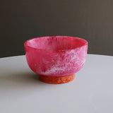 Resin Rio Small Bowl with Base (Pink and Orange) - Beatriz Ball - Gaines Jewelers