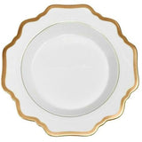 Rim Soup Plate Antique White Gold - Gaines Jewelers