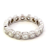 Ring - 14kt wg diamond band circlet - Gaines Jewelers