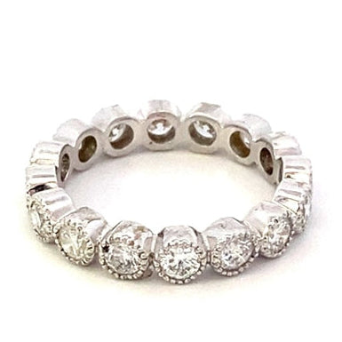 Ring - 14kt wg diamond band circlet - Gaines Jewelers