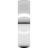 Ring 5mm half-round band 14kt white gold - Gaines Jewelers