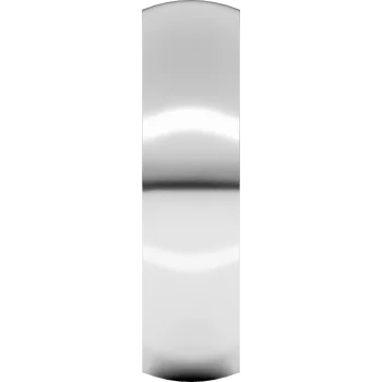 Ring 5mm half-round band 14kt white gold - Gaines Jewelers