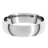 Ring 5mm half-round band 14kt white gold - Gaines Jewelers