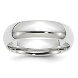 Ring - comfort fit 6mm 14k wg - Gaines Jewelers