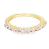 Ring - diamond anniversary band 11=0.43ct 14kt yellow gold - Gaines Jewelers
