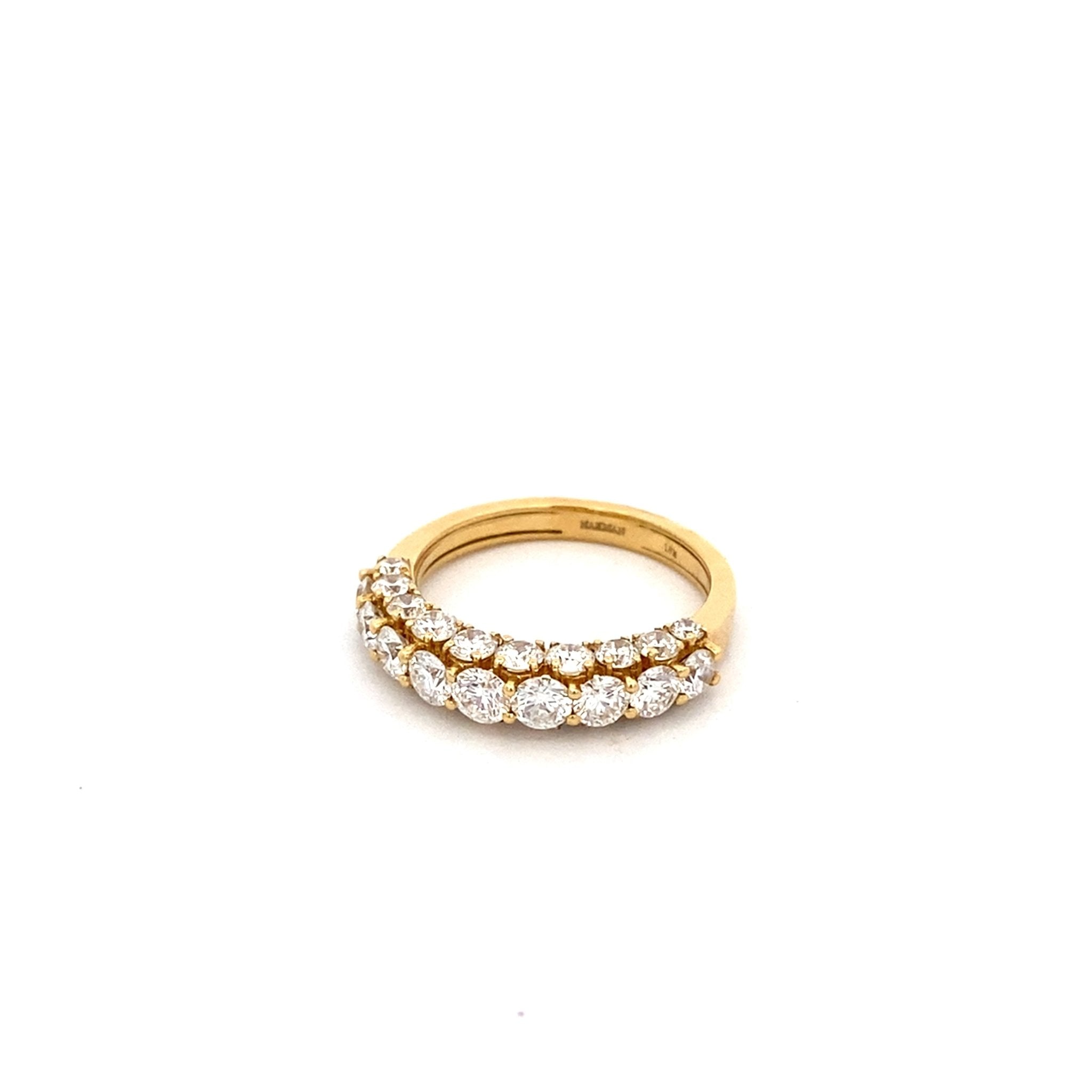 Ring diamond top crowns and under - Gaines Jewelers