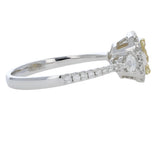 Ring yellow diamond cushion cluster - Gaines Jewelers