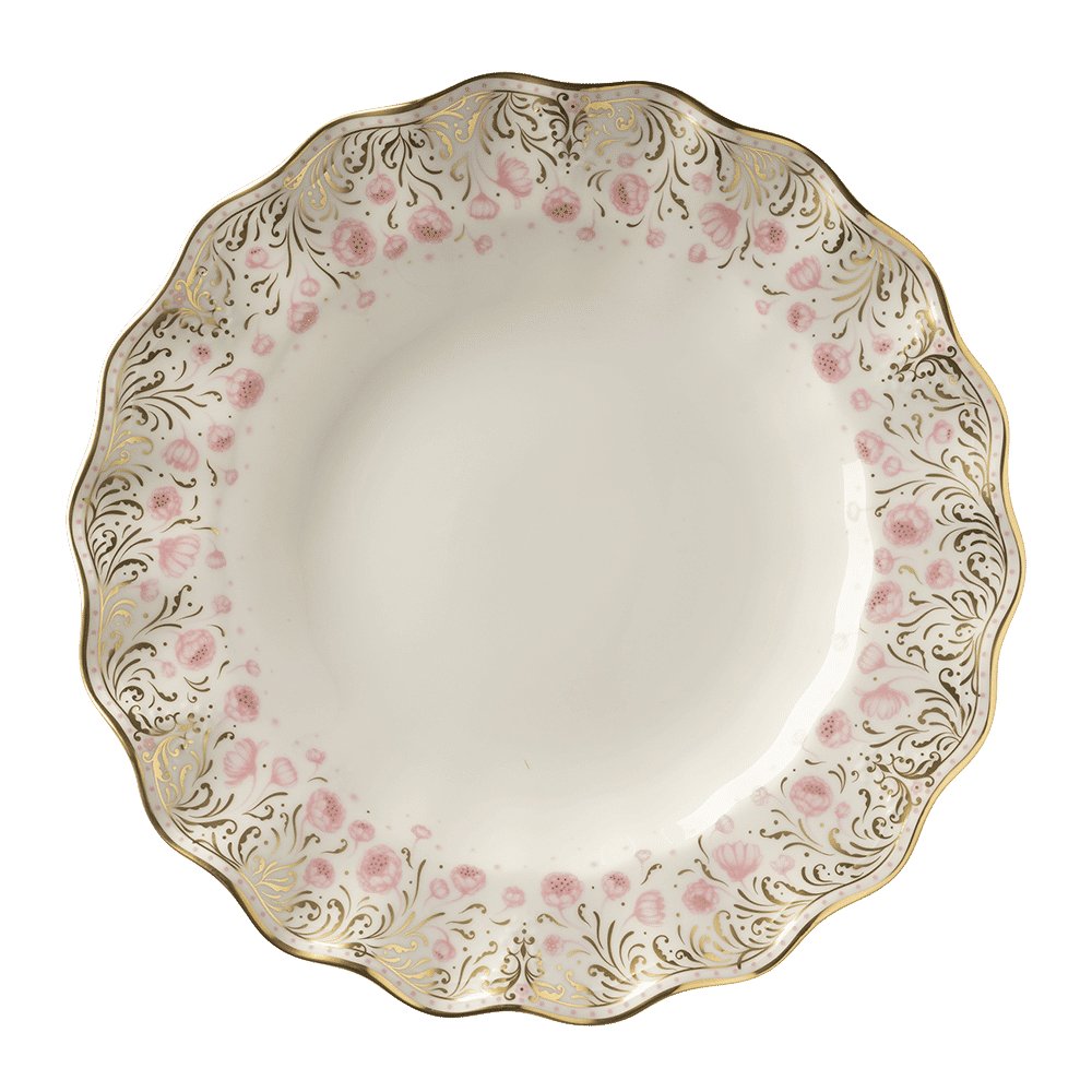 Royal Peony Pink Dinner Plate - Royal Crown Derby - Gaines Jewelers