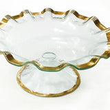Ruffle Footed Bowl - Gold - Annieglass - Gaines Jewelers