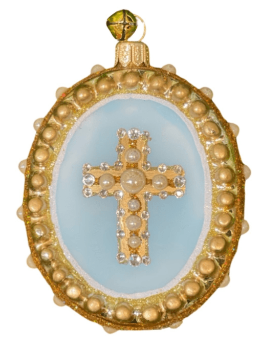 Sainte Croix Blue Ornament - JingleNog - Gaines Jewelers