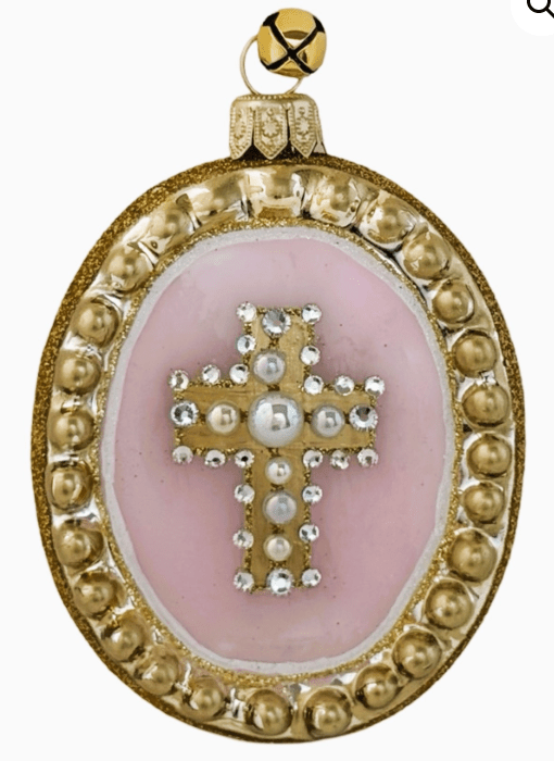 Sainte Croix Pink Ornament - JingleNog - Gaines Jewelers