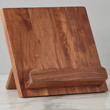 Scalloped Wood Book Stand, Natural - Etu Home - Gaines Jewelers