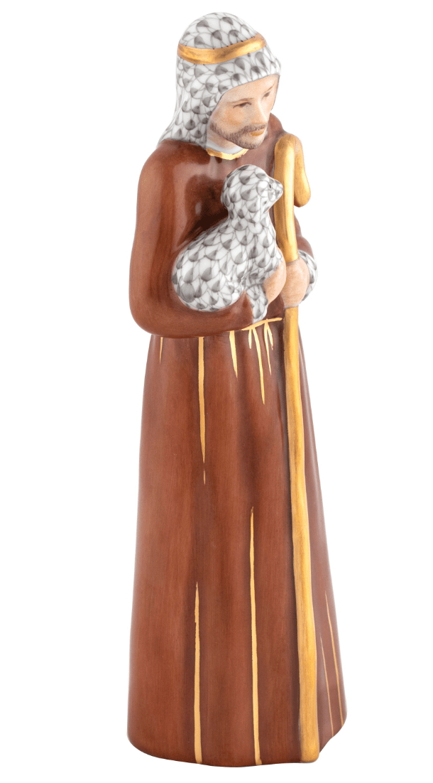 Shepherd With Lamb - Herend - Gaines Jewelers