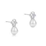 Signature Cross Sterling Stud - Pearl - enewton - Gaines Jewelers