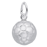 Soccer Ball Charm Sterling Sliver - Rembrandt Charms - Gaines Jewelers