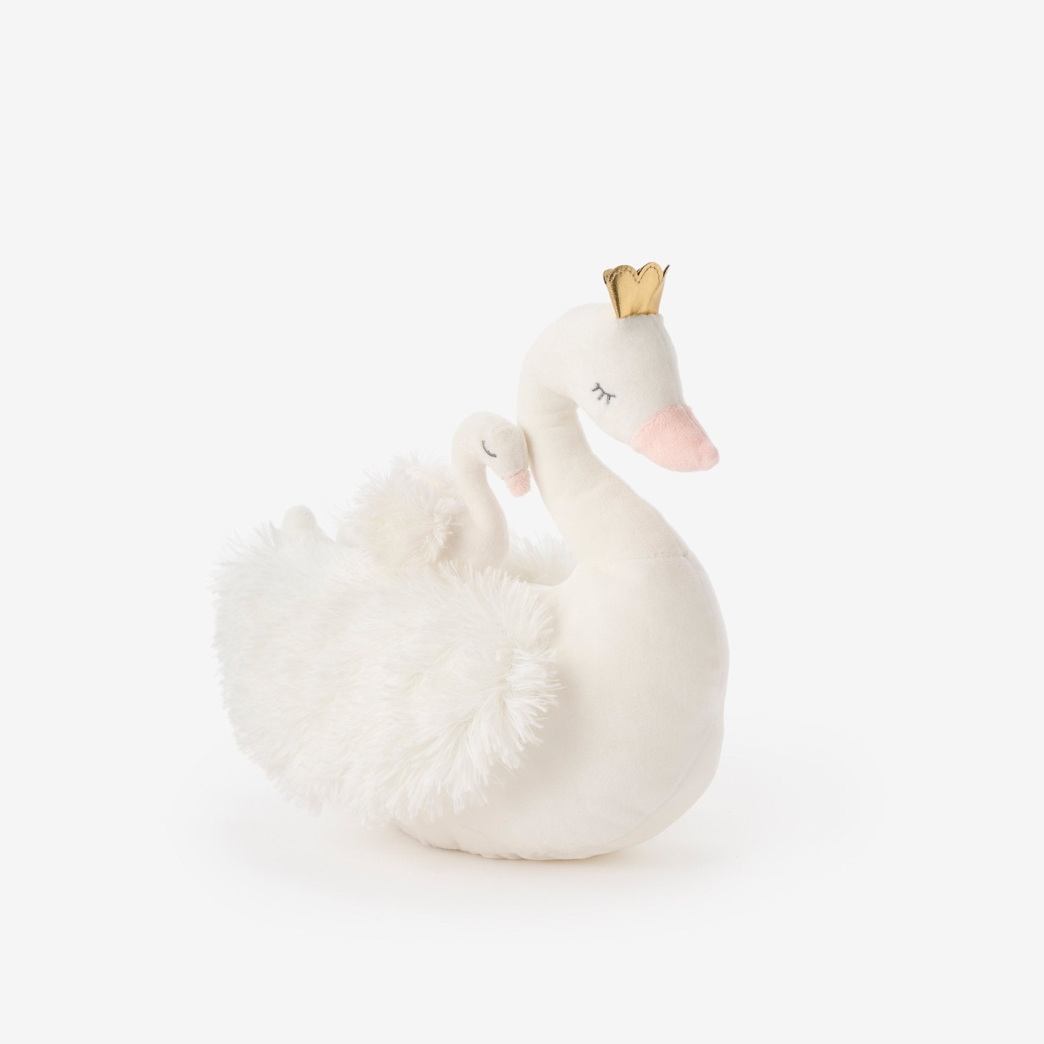Swan Mama and Baby Stuffed Animal - Elegant Baby - Gaines Jewelers