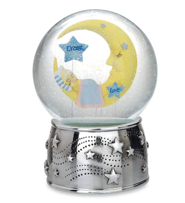 Sweet Dream Silverplate Musical Water Globe - Reed & Barton - Gaines Jewelers