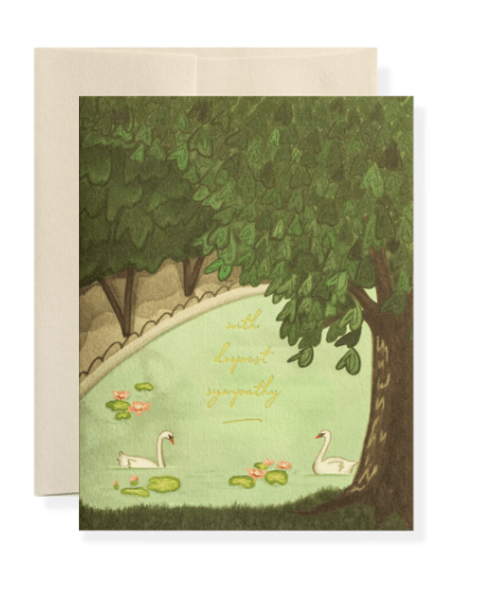 Sympathy Swan Cards - Gaines Jewelers