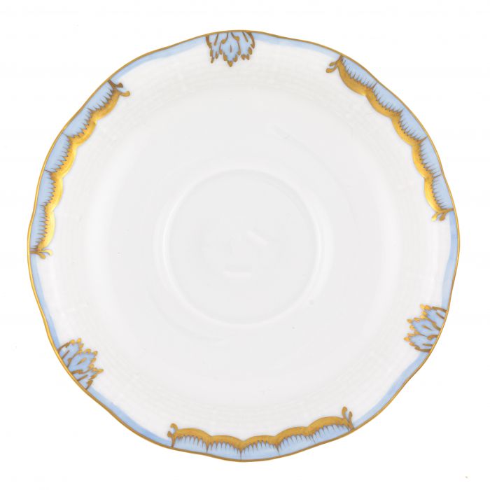Tea Saucer Light Blue Princess Victoria - Herend - Gaines Jewelers
