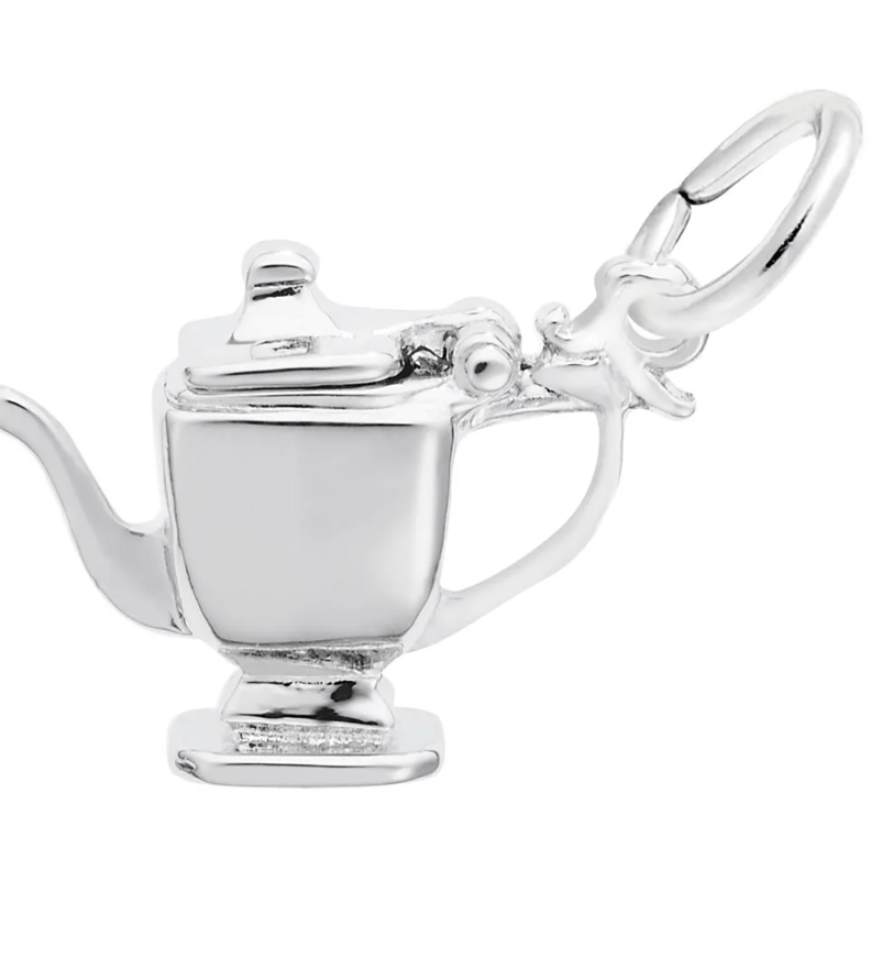 Teapot Charm Sterling Silver - Rembrandt Charms - Gaines Jewelers