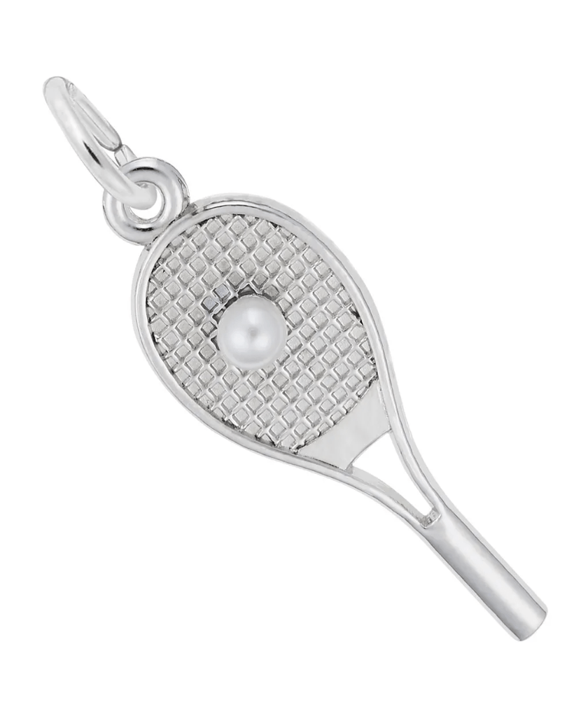 Tennis Racquet Charm Sterling Silver - Rembrandt Charms - Gaines Jewelers