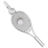 Tennis Racquet Charm Sterling Silver - Rembrandt Charms - Gaines Jewelers