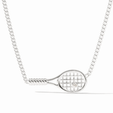 Tennis Racquet Delicate Necklace - Cubic Zirconia - OS - Julie Vos - Gaines Jewelers