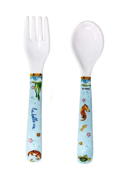 The Good Life Fork & Spoon Set - Baby Cie - Gaines Jewelers