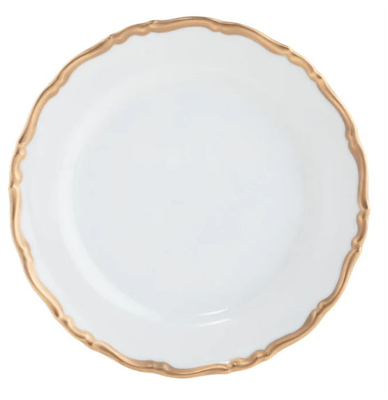Ultra - White Birmingham Gold Dinner Plate - Pickard - Gaines Jewelers