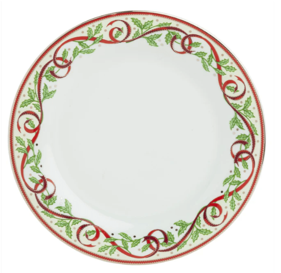 Ultra - White Winter Festival Bread and Butter Plate - Pickard - Gaines Jewelers