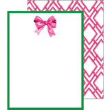 WH Hostess Social Stationery - Pink Bow Flat Notecards - Gaines Jewelers