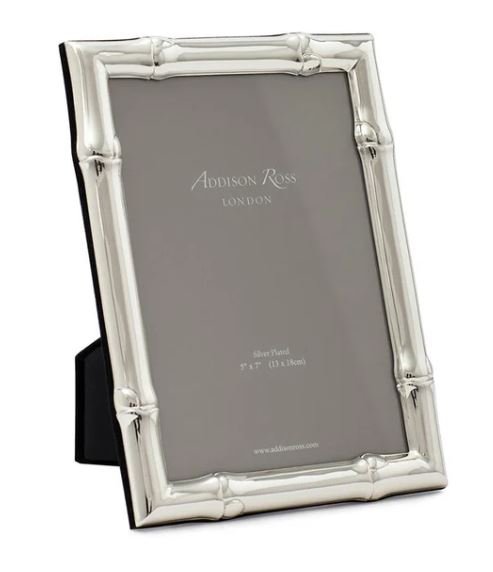 Wide Bamboo Silver Plated Photo Frame 8x10 - Addison Ross - Gaines Jewelers