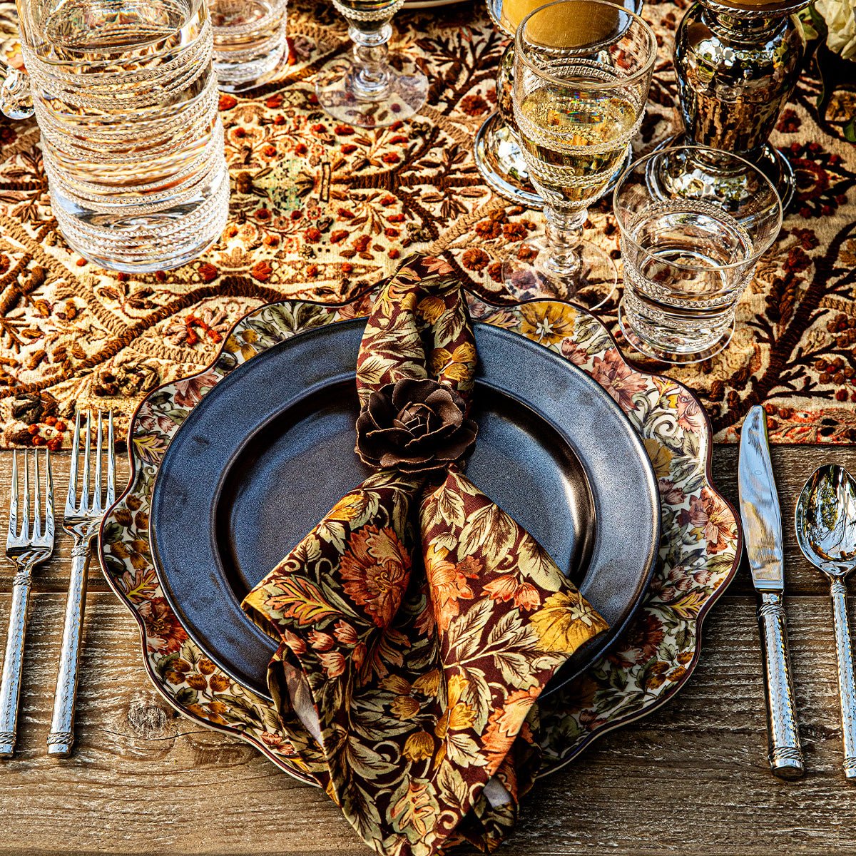 Willa Napkin Set/4 - Amber - Juliska - Gaines Jewelers