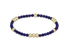 Worthy Pattern 3mm Bead Bracelet - Lapis - Enewton - Gaines Jewelers