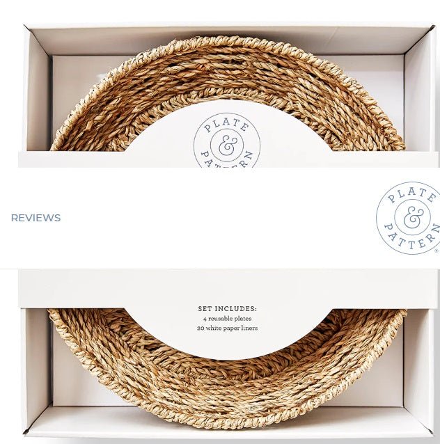 Woven Seagrass Plates - Plate & Pattern - Gaines Jewelers