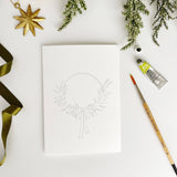 Wreaths Paintable Notecards - emily lex studio - Gaines Jewelers