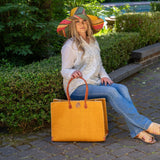 Zafran Solid Straw Beach Bag Fuchsia / Large - Shebobo - Gaines Jewelers