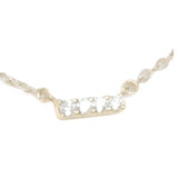 14kt Necklace Gold and Diamond Significance Bar - Gaines Jewelers