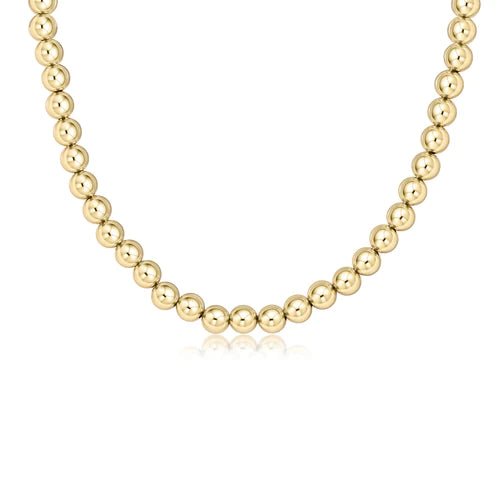 15" Choker Classic Gold Bead Necklace - Gaines Jewelers