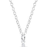 16" Sterling Signature Cross Charm Necklace - Gaines Jewelers
