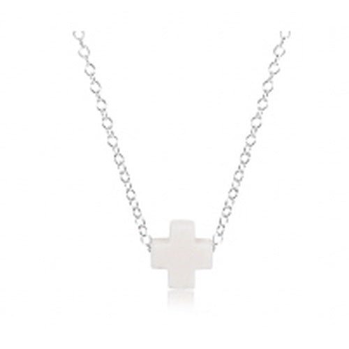 16" Sterling Signature Cross Necklace - Gaines Jewelers