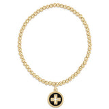 3mm Disc Signature Cross Classic Gold Bracelet - Gaines Jewelers