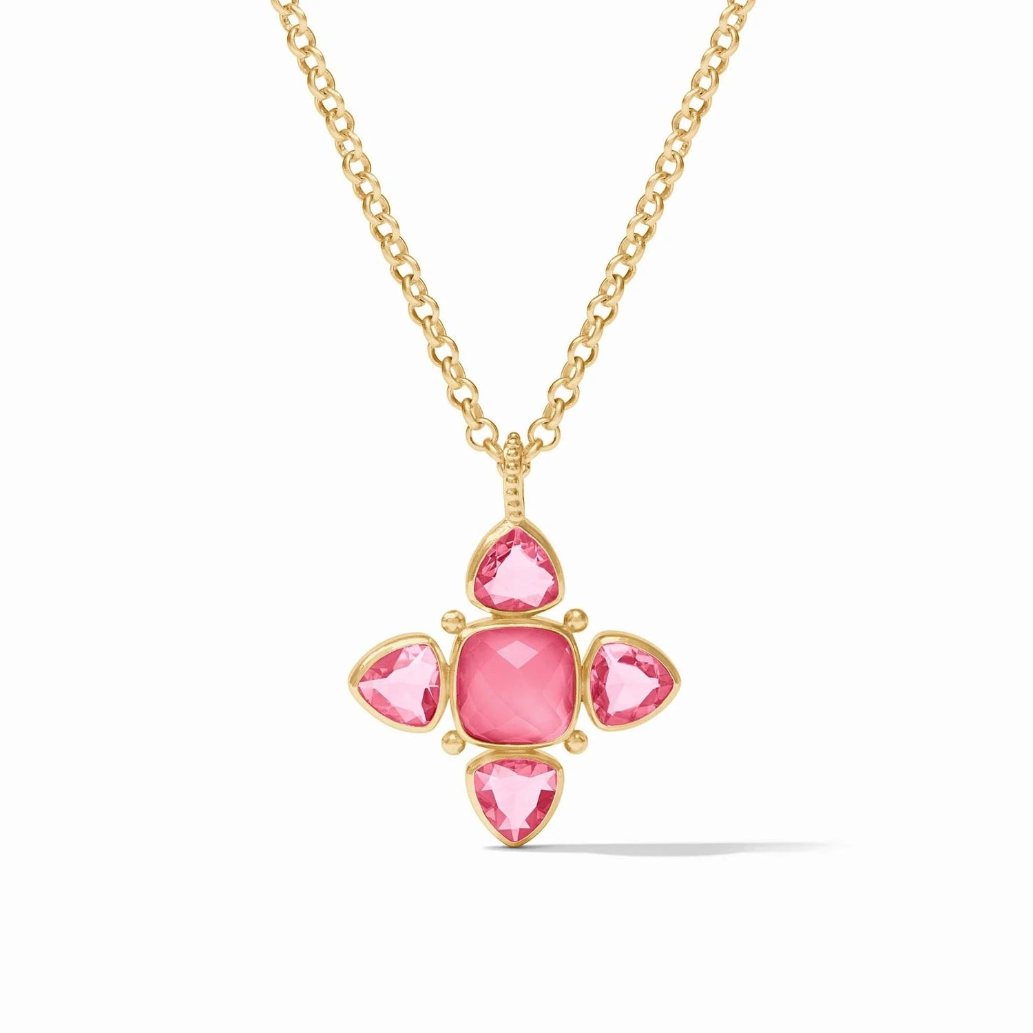 Aquitaine Pendant Iridescent Peony Pink Julie Vos - Gaines Jewelers