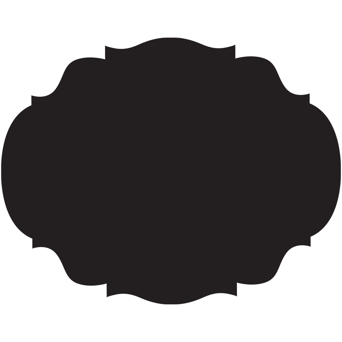 Black French Die-Cut Placemat - Gaines Jewelers