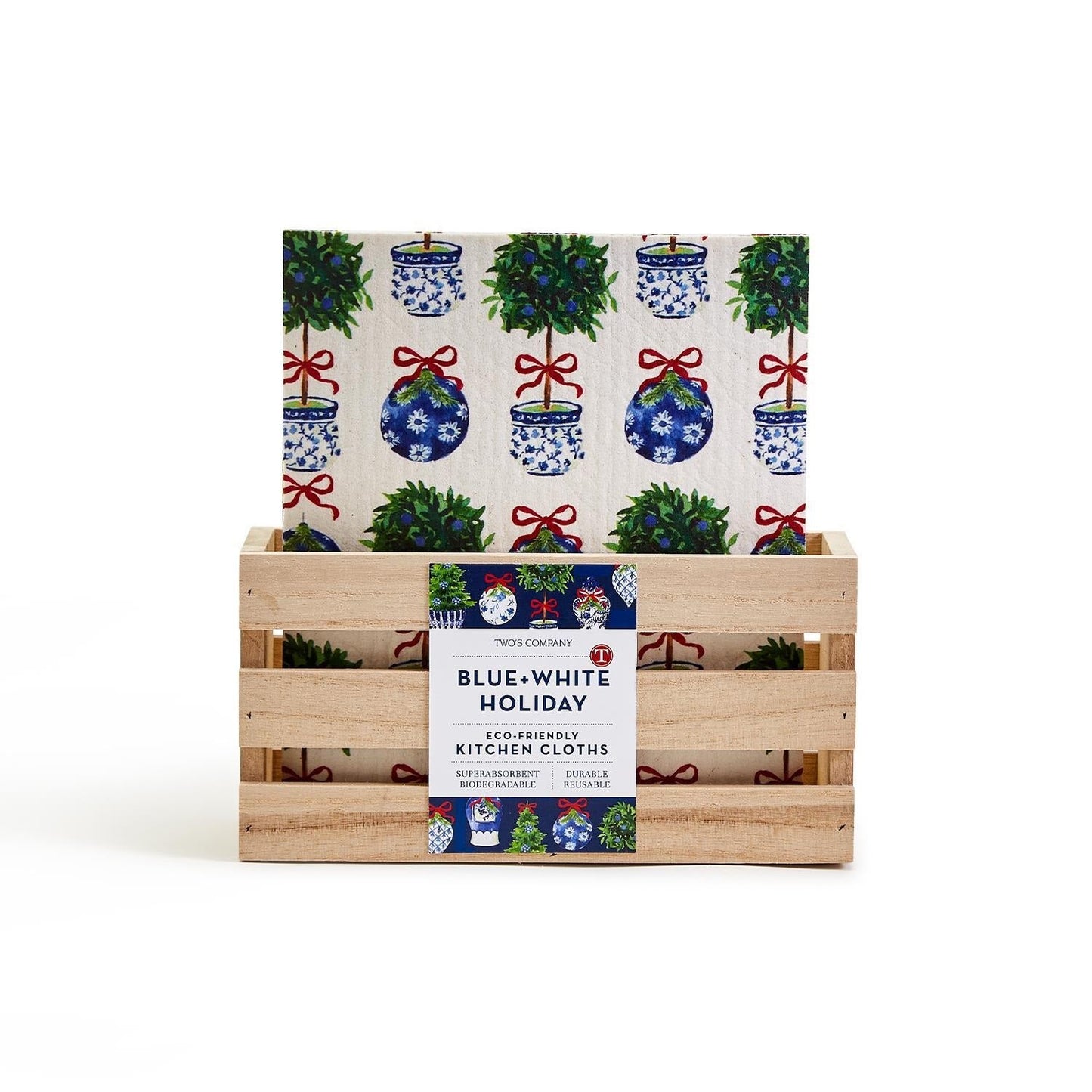 Blue and White Holidays Multipurpose Kitchen Cloth - Gaines Jewelers