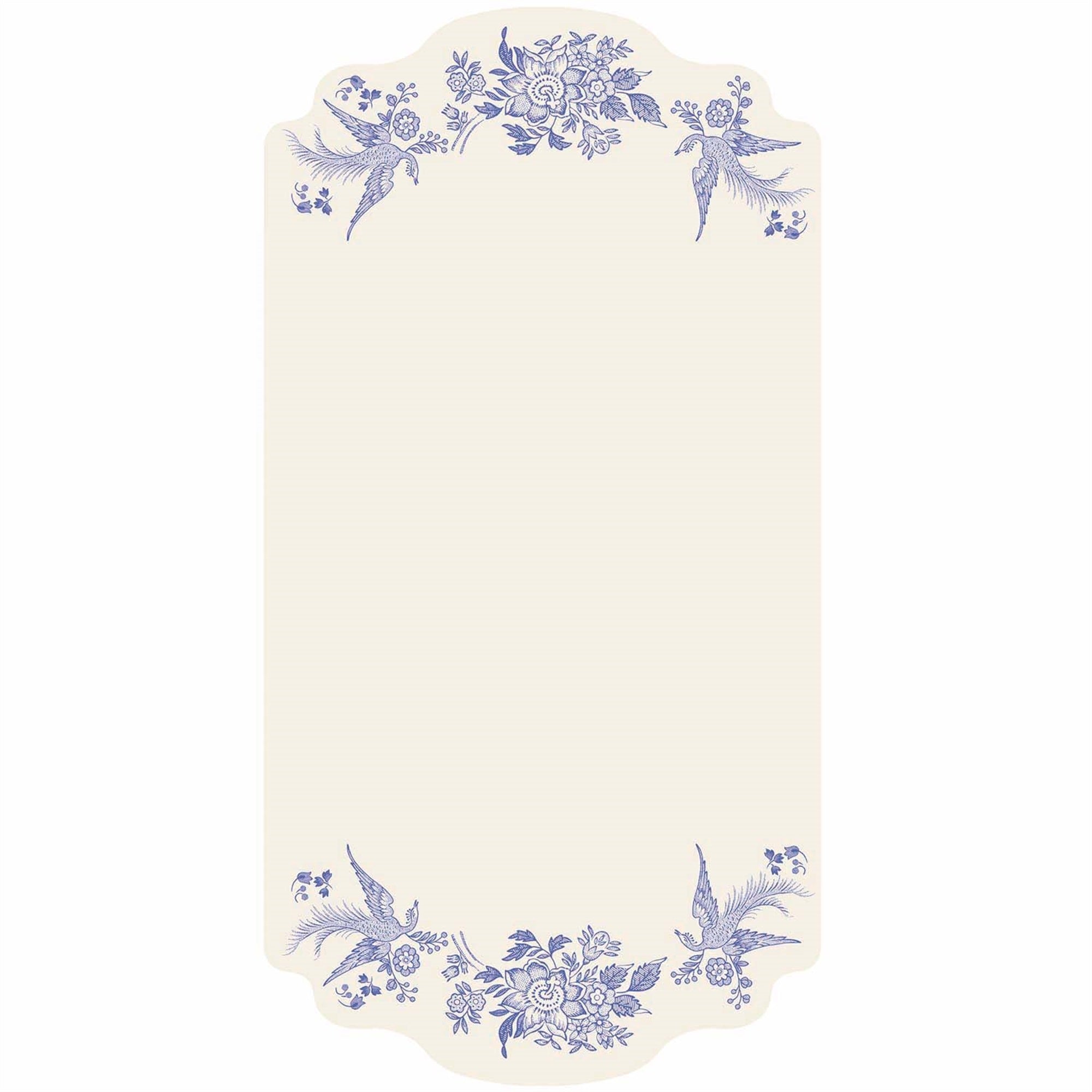 Blue Asiatic Pheasants Table Card - Gaines Jewelers